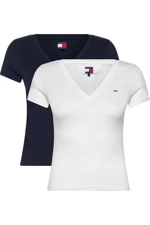 Tommy Hilfiger Tjw 2Pack V-Neck Tee Tops T-shirts & Tops Short-sleeved Navy