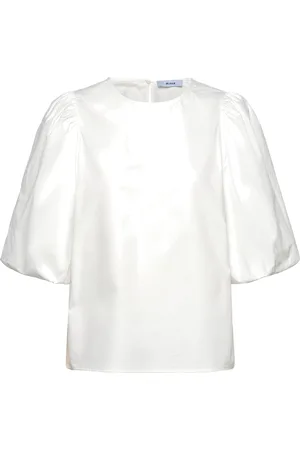 Minus Msjoa Short Sleeve Blouse Tops T-shirts & Tops Short-sleeved White