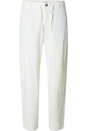 SELECTED Slh220-Loose Brody Sun Pant Noos Bottoms Trousers Casual Cream