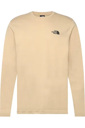 The North Face M L/S Simple Dome Tee Sport T-Langærmet Skjorte Beige
