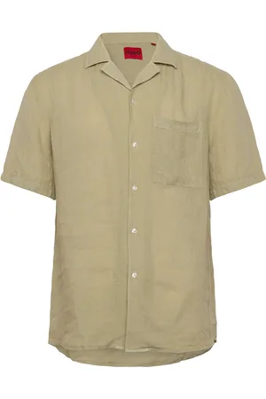 HUGO BOSS Ellino Tops Shirts Short-sleeved Green