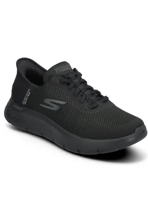 Skechers Mens Go Walk Flex Hands Up Low-top Sneakers Black