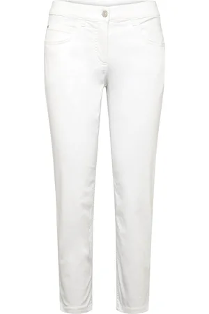Gerry Weber Jeans Cropped Bottoms Jeans Tapered Jeans White