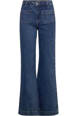 Gina Tricot Front Pocket Flare Jeans Bottoms Jeans Flares Blue