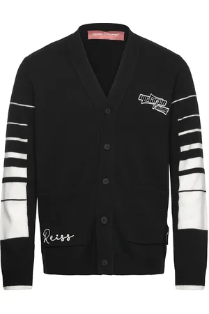 Reiss Blare Tops Knitwear Cardigans Black
