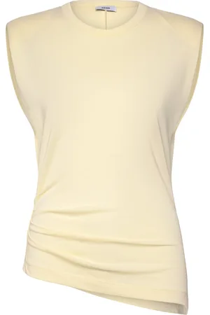 Reiss Sadie Tops T-shirts & Tops Sleeveless Cream