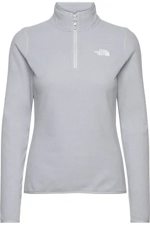 The North Face W 100 Glacier 1/4 Zip - Eu Sport Sweatshirts & Hoodies Fleeces & Midlayers Grey