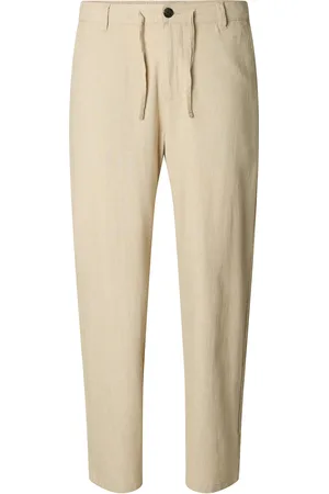 SELECTED Slh220-Loose Brody Sun Pant Noos Bottoms Trousers Casual Cream