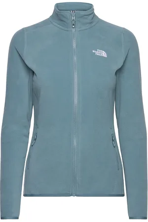 The North Face W 100 Glacier Fz - Eu Sport Sweatshirts & Hoodies Fleeces & Midlayers Blue