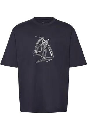 Armani Exchange T-Shirt Tops T-Kortærmet Skjorte Navy