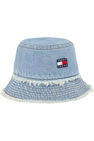 Tommy Hilfiger Tjw Heritage Denim Bucket Accessories Headwear Bucket Hats Blue