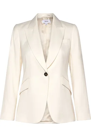 Reiss Millie Blazers Single Breasted Blazers Cream