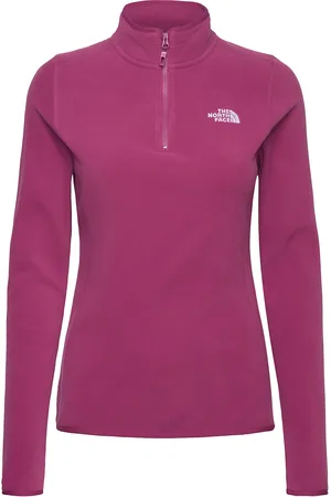 The North Face W 100 Glacier 1/4 Zip - Eu Sport Sweatshirts & Hoodies Fleeces & Midlayers Purple