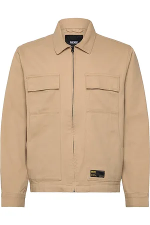 Vans Mcavoy Zip Station Jacket Sport Sport Clothing Sport Outerwear Sport Jackets Sport Casual Jackets Beige