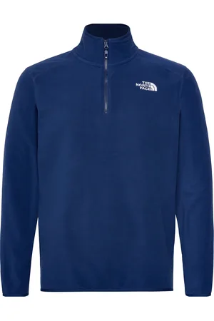 The North Face M 100 Glacier 1/4 Zip - Eu Sport Sweatshirts & Hoodies Fleeces & Midlayers Blue
