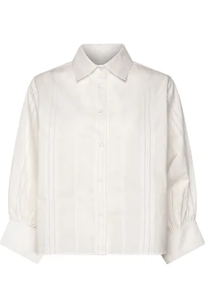 Tomorrow Trw-Exclusive Hepburn Shirt Upscale Tops Shirts Long-sleeved White
