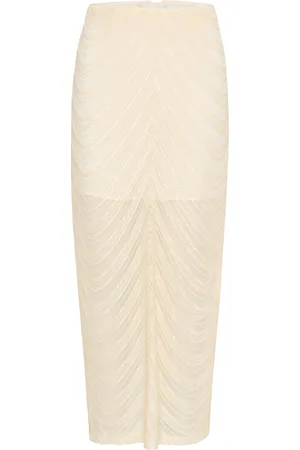 Gestuz Gliragz Hw Long Skirt Skirts Maxi Skirts Cream