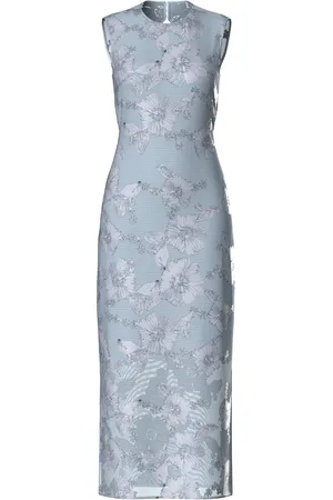 Y.A.S Floree Sl Long Dress S. - Show Maxikjole Festkjole Blue