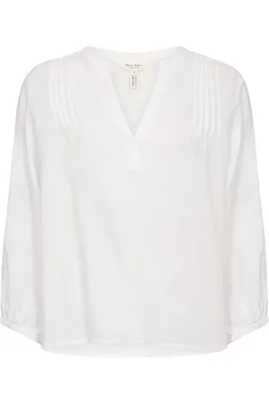 Part Two Nyarapw Bl Tops Blouses Long-sleeved White