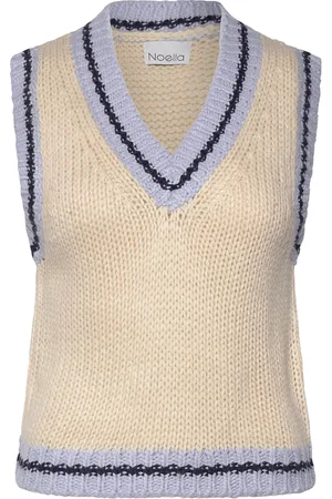 Noella Kayanna Knit Vest Vests Knitted Vests Cream