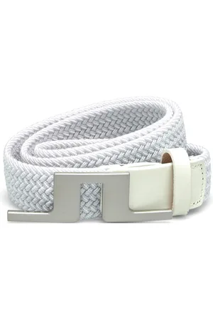 J Lindeberg Lykke Braided Belt Sport Women Sport Accessories Sport Belts White