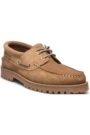 GARMENT PROJECT Ollie Boat Shoe - Earth Suede Sejlersko Sko Beige