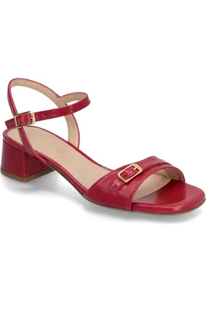 Unisa Joey_Gia Sandal Med Hæl Red