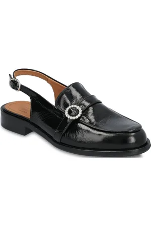 Billi Bi Sling Back Shoes Slingbacks Flat Slingbacks Black