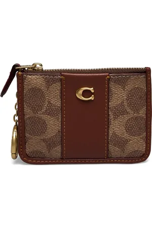 Coach Essential Mini Id Card Case Designers Card Holders & Wallets Card Holder Brown