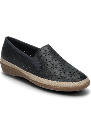 Rieker 47666-14 Shoes Flat Loafers Black