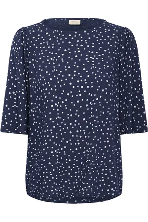 FRANSA Frkamma Bl 2 Tops Blouses Short-sleeved Navy