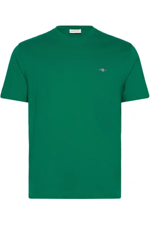 GANT Reg Shield Ss T-Shirt Tops T-Kortærmet Skjorte Green