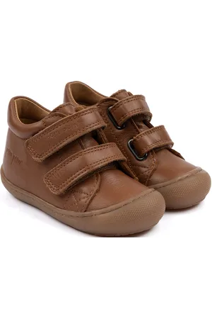 Pom Pom First Sport Velcro Shoe Shoes Pre-walkers - Beginner Shoes Brown