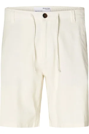 SELECTED Slhregular-Brody Linen Shorts Bottoms Shorts Casual Cream
