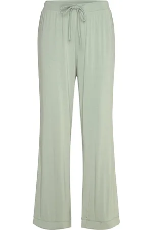 Hunkemöller Pant Jersey Essential Pyjamas Nattøj Green