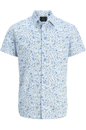 JACK & JONES Jprblasummer Print S/S Shirt Sn Tops Shirts Short-sleeved Shirts Blue Jack & J S