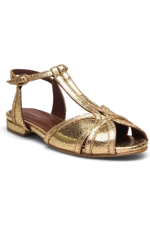 Anonymous copenhagen Therese 20 Shoes Sandals Flat Sandals Gold