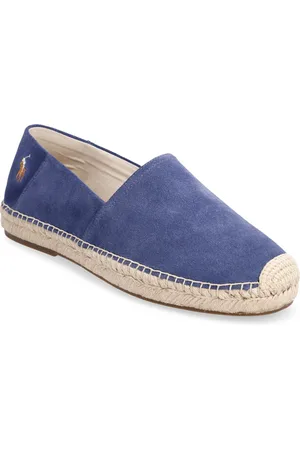 Ralph Lauren Cevio Suede Espadrille Espadriller Sko Blue