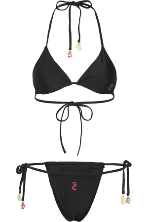 Juicy Couture Taihiti Triangle Bikini Bikini Black