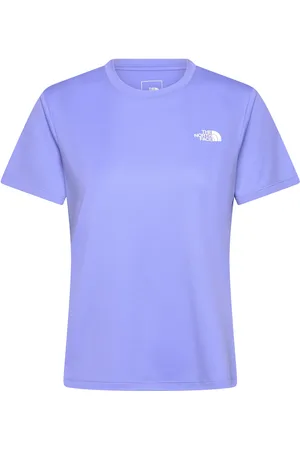 The North Face W Flex S/S Tee Reg C/O Graphic Sport Sport Clothing Sports Tops & T-shirts Sport T-Skjorte Blue