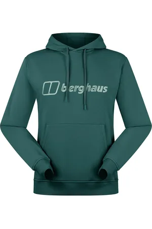 Berghaus Bg M Logo Hoody Light Sport Men Sport Clothing Sport Sweatshirts & Hoodies Sport Hoodies Green