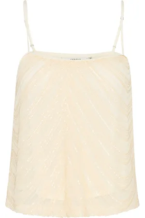 Gestuz Gzglira Top Tops Blouses Sleeveless Beige
