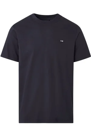 Lexington Max Classic Organic Cotton Tee Tops T-Kortærmet Skjorte Navy