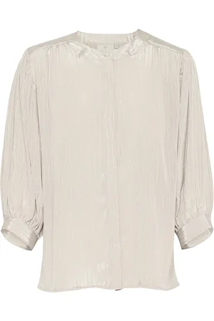 Kaffe Kaolina Shirt Tops Shirts Short-sleeved Beige