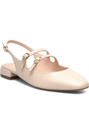 Dune Haily Shoes Slingbacks Flat Slingbacks Beige