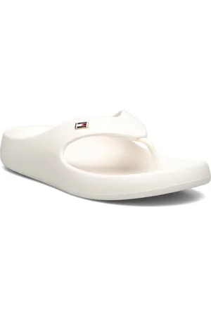 Tommy Hilfiger Th Comfort Beach Sandal Shoes Sandals Flat Sandals Cream