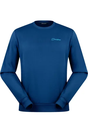 Berghaus Bg M Logo Crew Light Sport Men Sport Clothing Sport Sweatshirts & Hoodies Sport Sweatshirts Blue