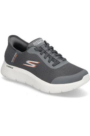 Skechers Mens Go Walk Flex Hands Up Low-top Sneakers Grey