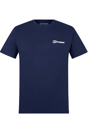Berghaus Bg M Front & Back Tee Sport Men Men Sports Clothes Sport Tops Sport T-Skjorte Navy