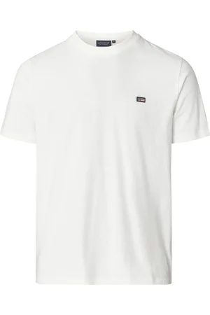Lexington Max Classic Organic Cotton Tee Tops T-Kortærmet Skjorte White